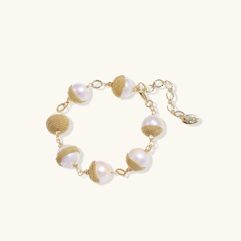 VeriGirl Golden Pearl Bracelet