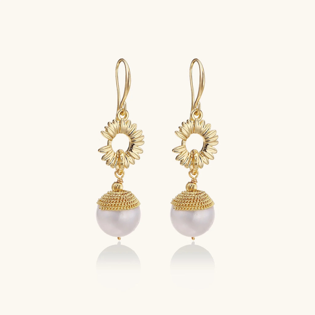 VeriGirl Sunburst Pearl Dangles
