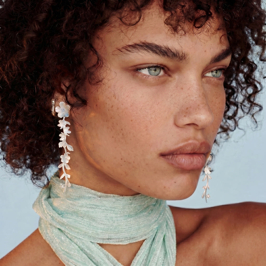 Garden Bloom Drop Earrings by VeriGirl